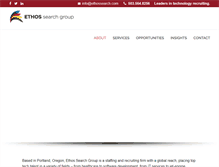 Tablet Screenshot of ethossearch.com